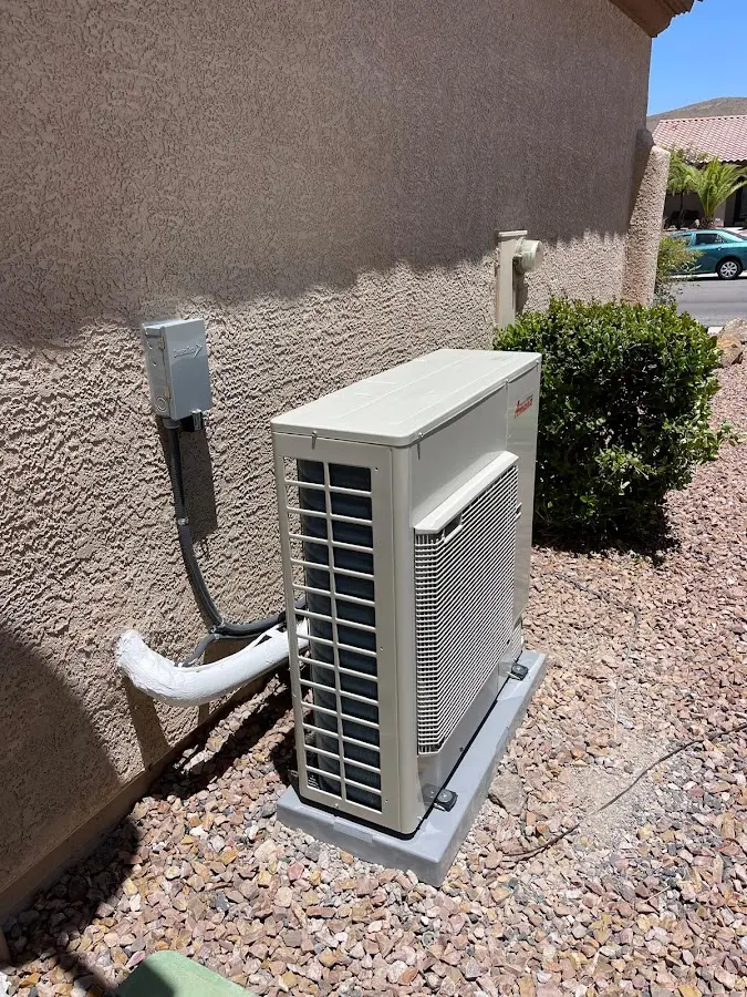 Residential air conditioning condenser unit in Dickson City